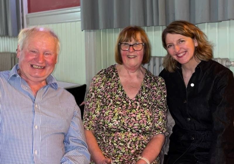 Gilbert and Morag Ferrier with Evelyn Tweed MSP at Callum’s Ceilidh